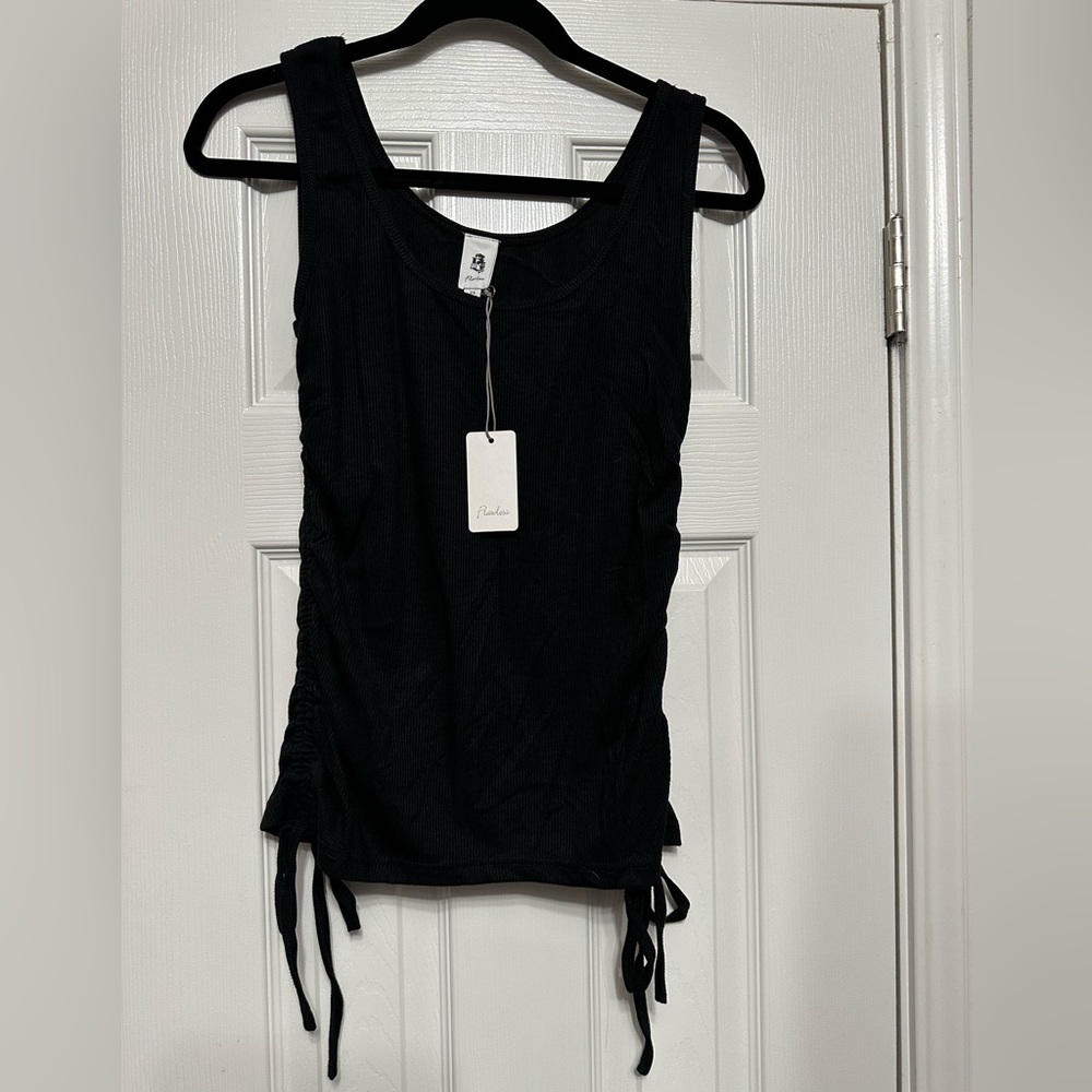 Contour Drawstring Knit Tank - Picture 6 of 11
